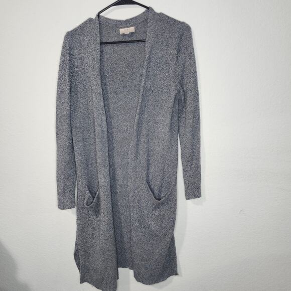 Women's Dark Gray LOFT Cardigan Size SP With Pockets - Picture 1 of 6